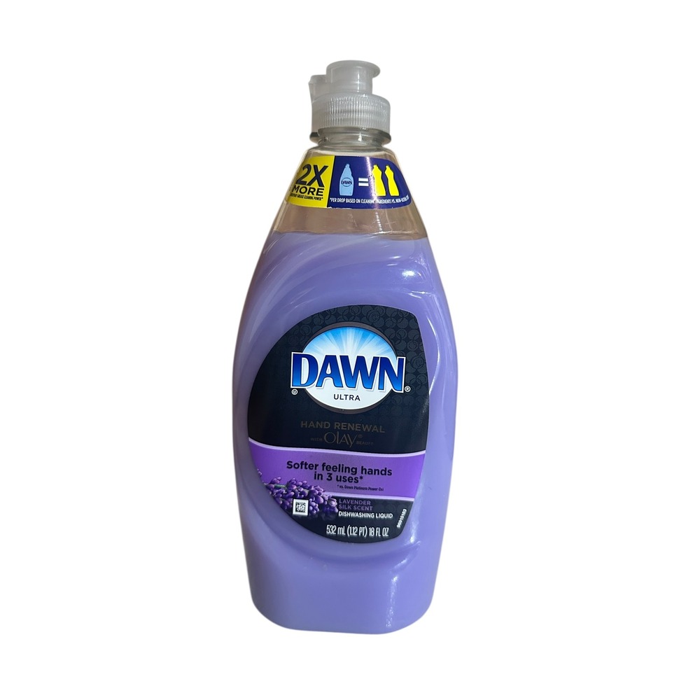 Dawn Hand Renewal Dishwashing Liquid Lavender Silk 18‎ oz with Olay Discontinued